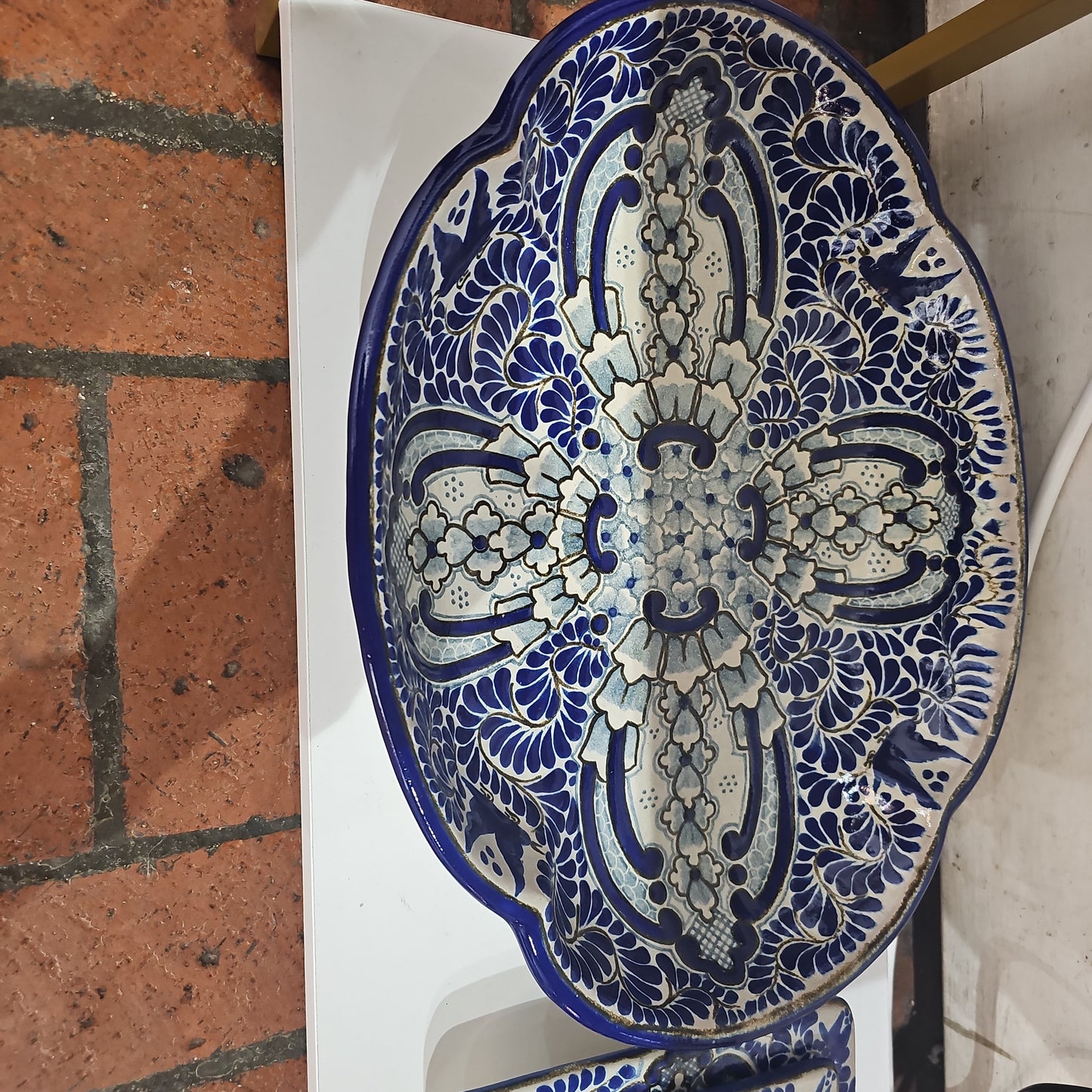 Talavera Clover Shaped Serving Plate