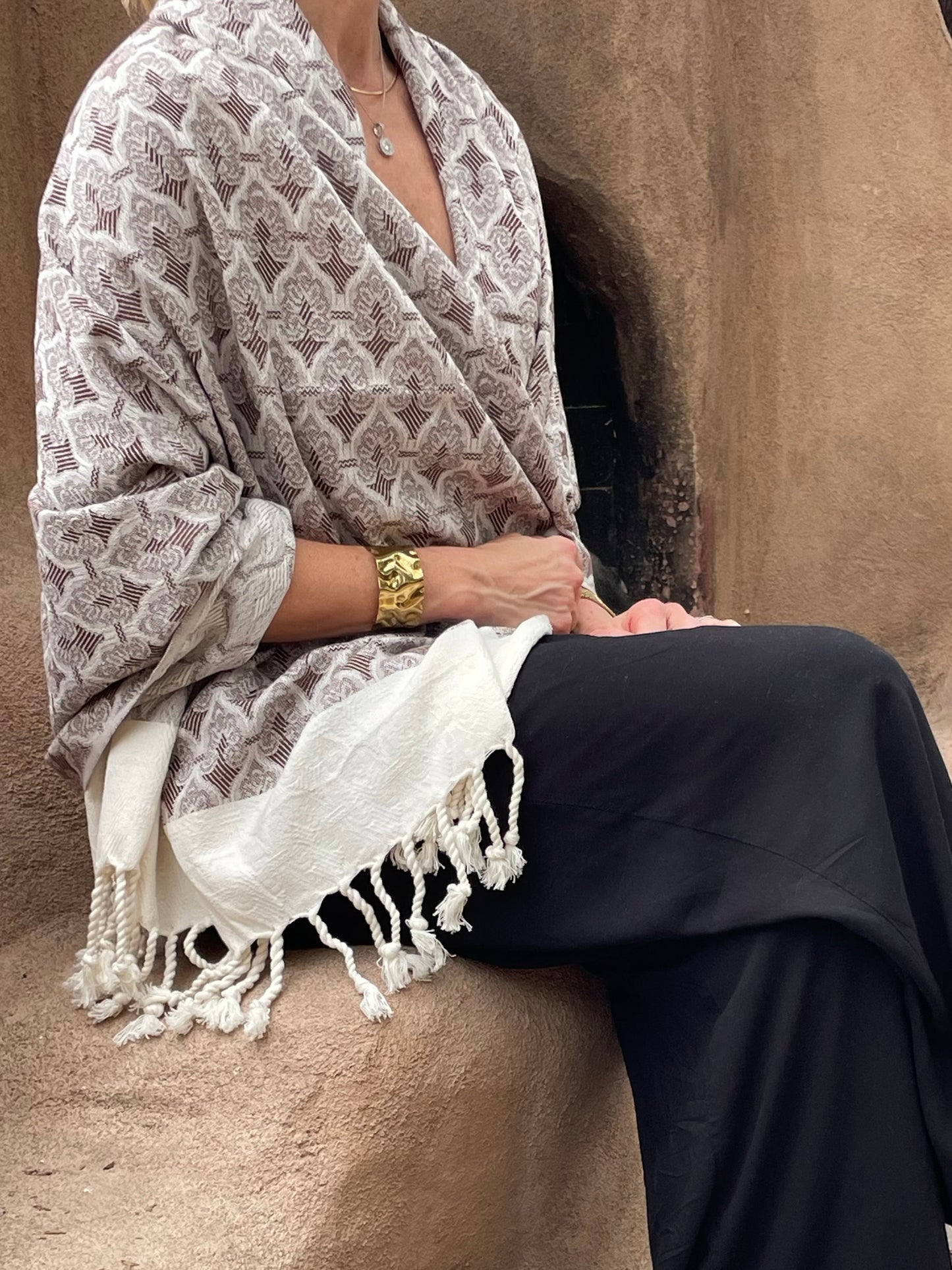Flat Weave Turkish Towel - Ottoman Pattern