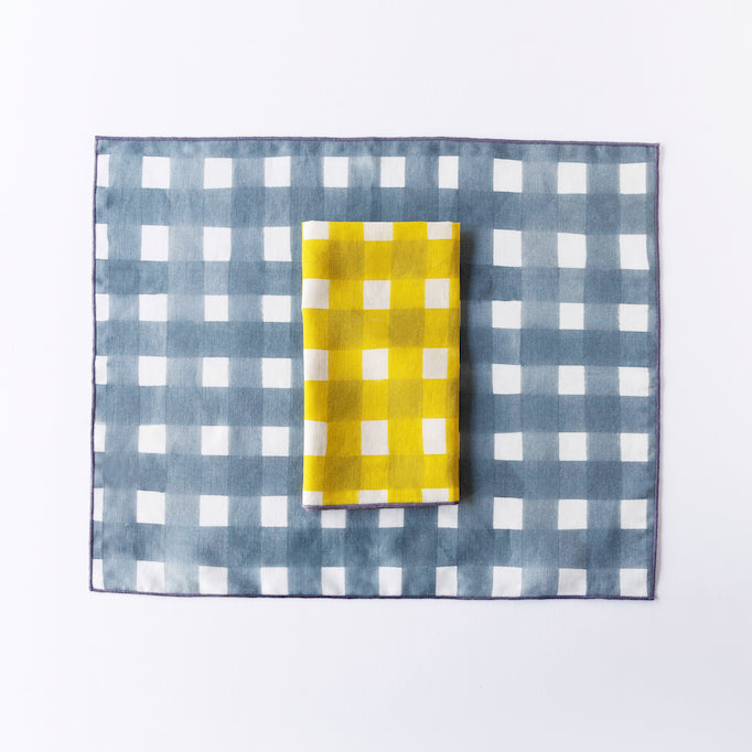 Blue Cross Hatch Placemat