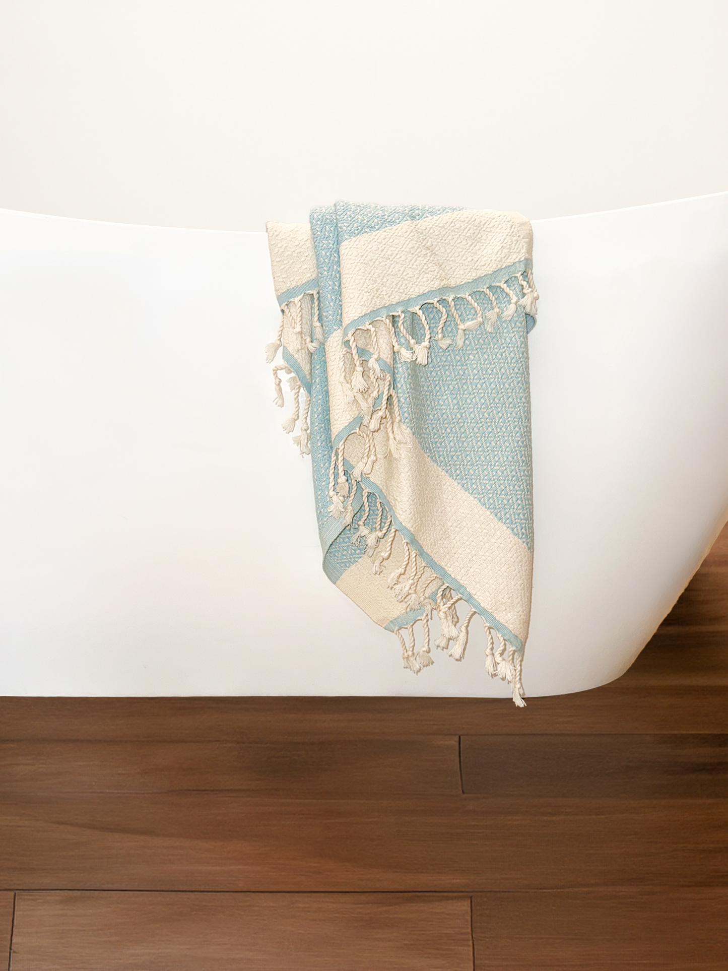 Body Towel (Flat Weave): Butterfly Pattern