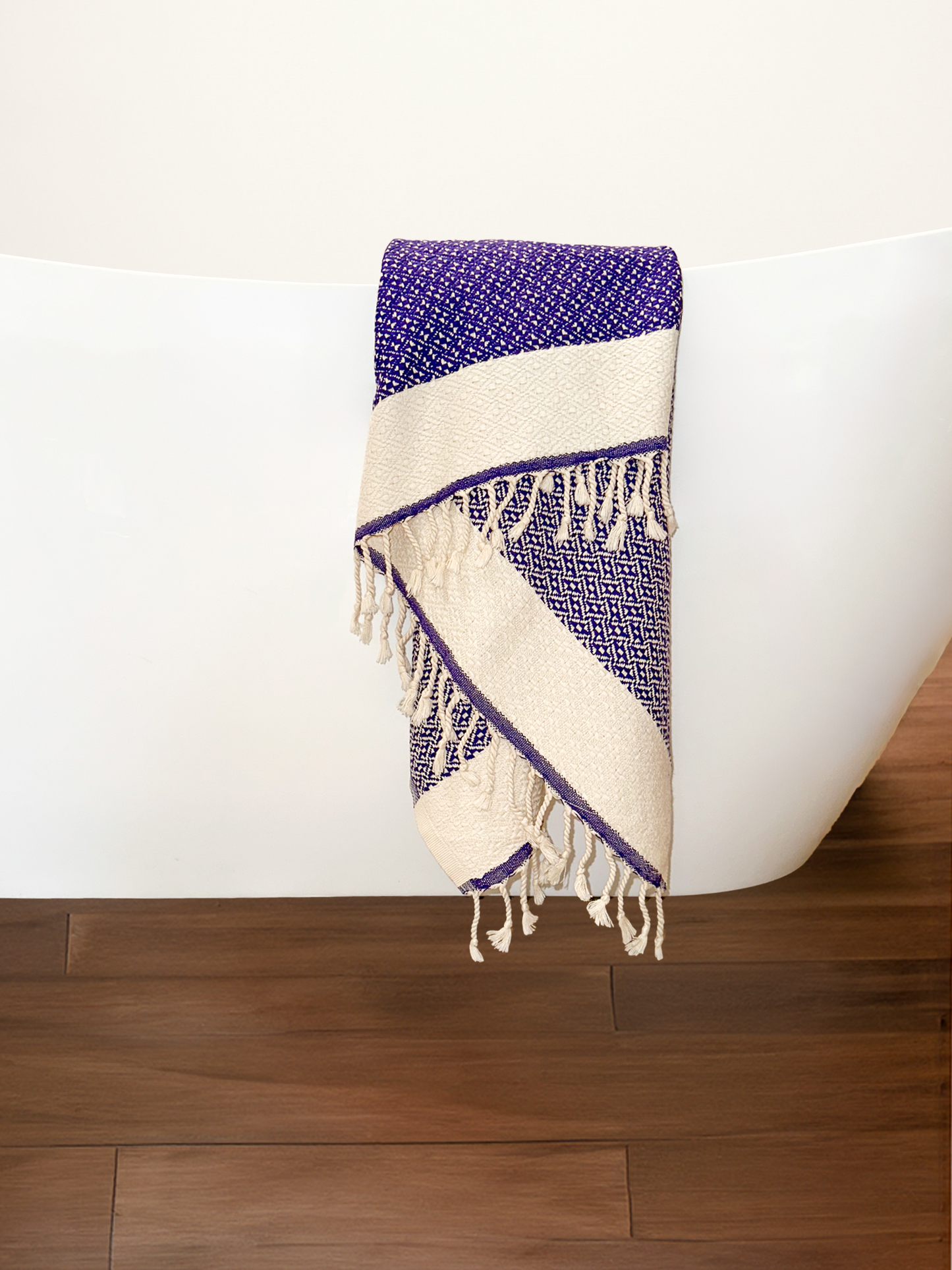 Body Towel (Flat Weave): Butterfly Pattern