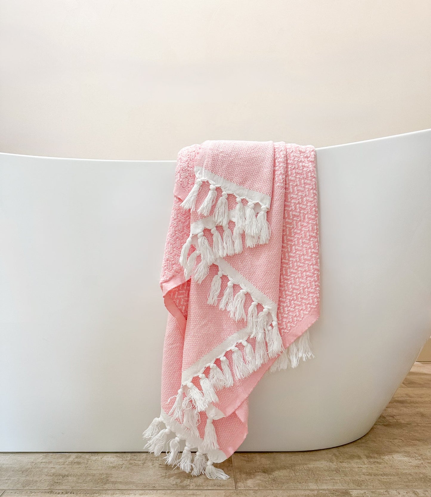 Flat Weave Turkish Towel - Herringbone Pattern