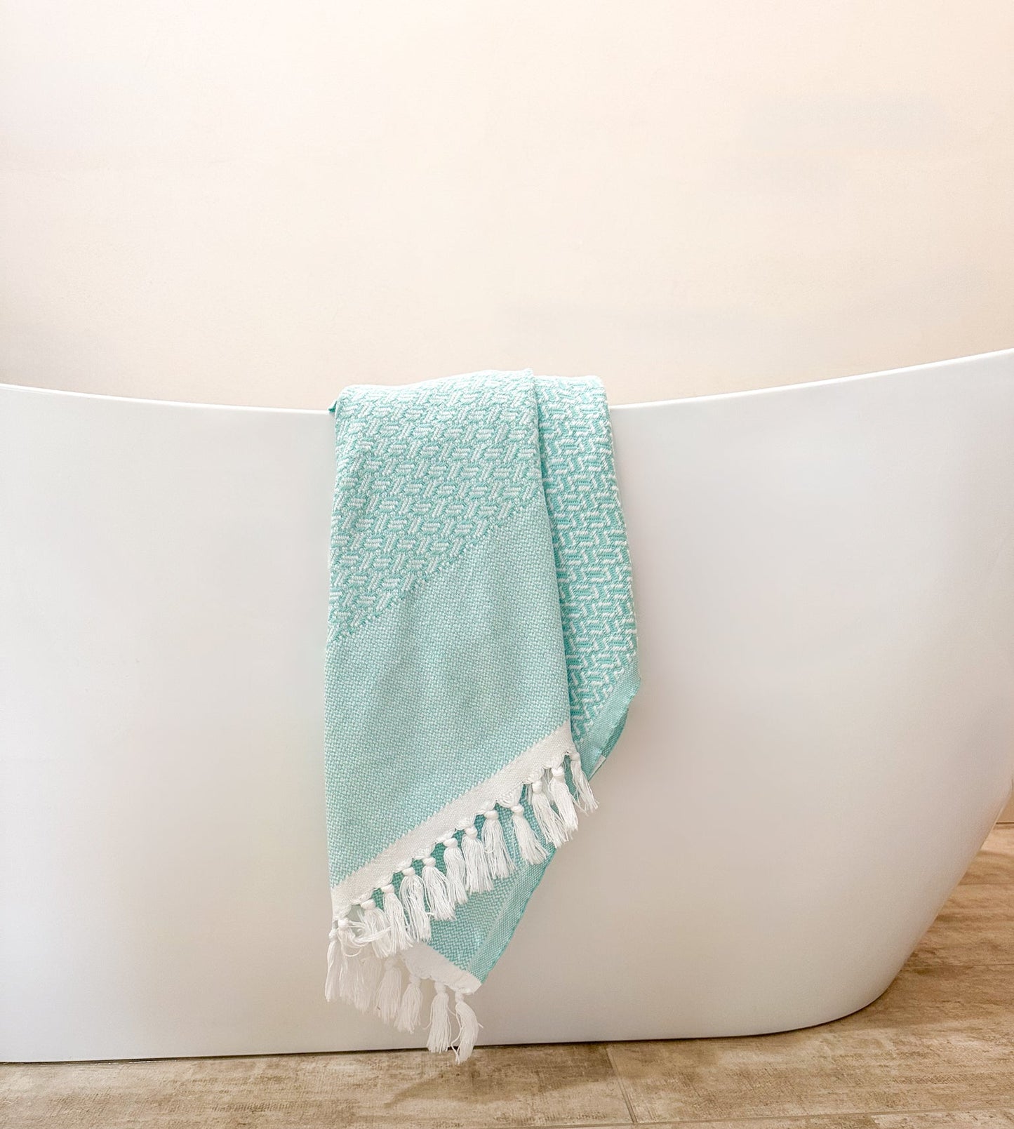 Flat Weave Turkish Towel - Herringbone Pattern