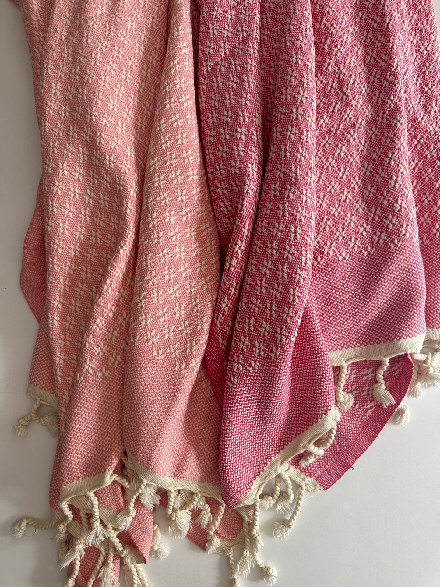 Flat Weave Turkish Towel - Crystal Pattern