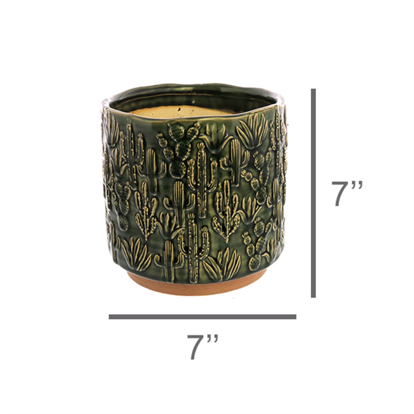 Cactus Motif Cachepot