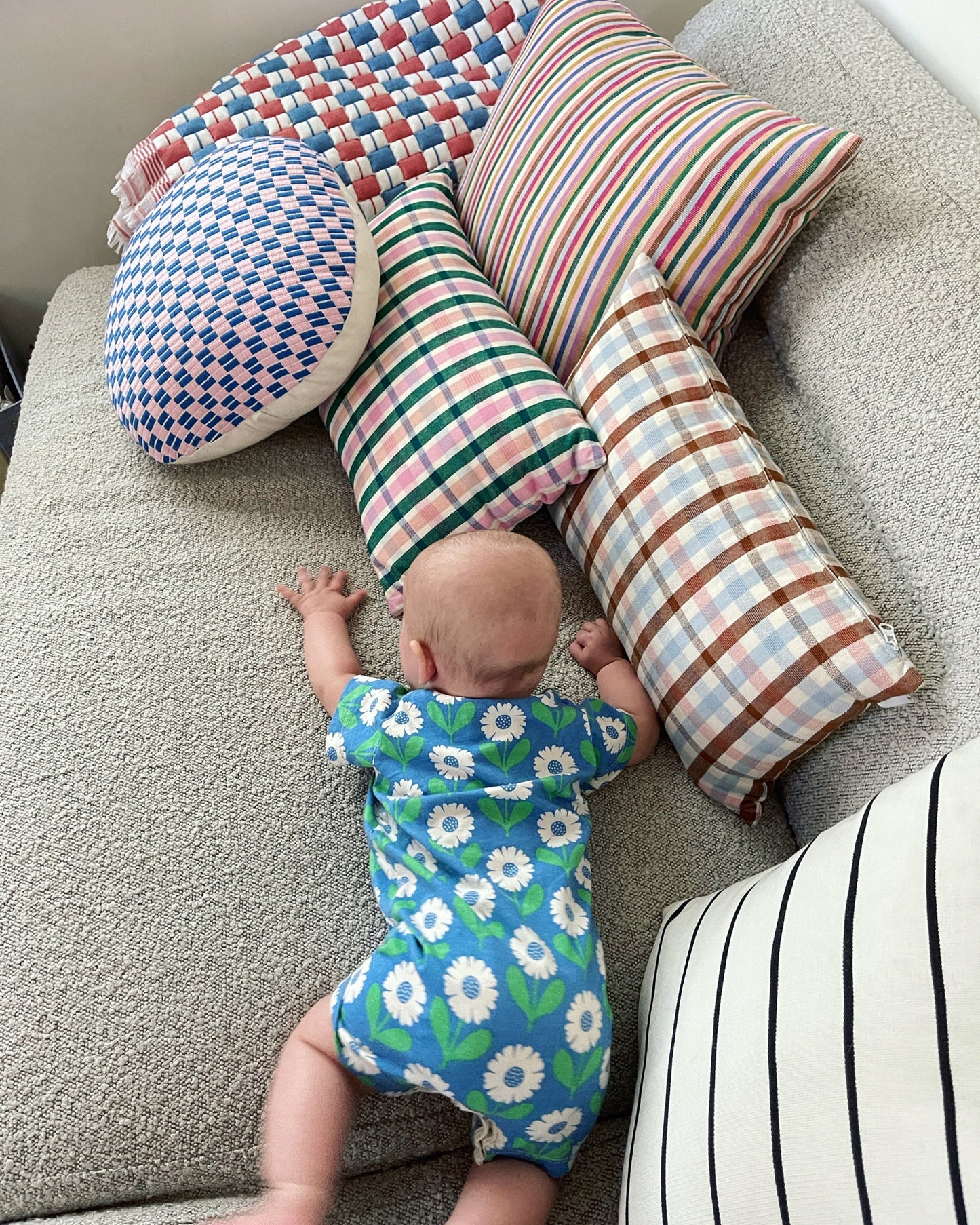 Archive NY Lola Plaid Square Pillow
