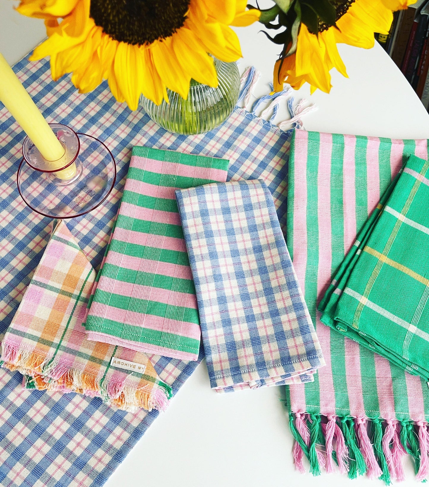 Archive NY Flora Stripe Napkins