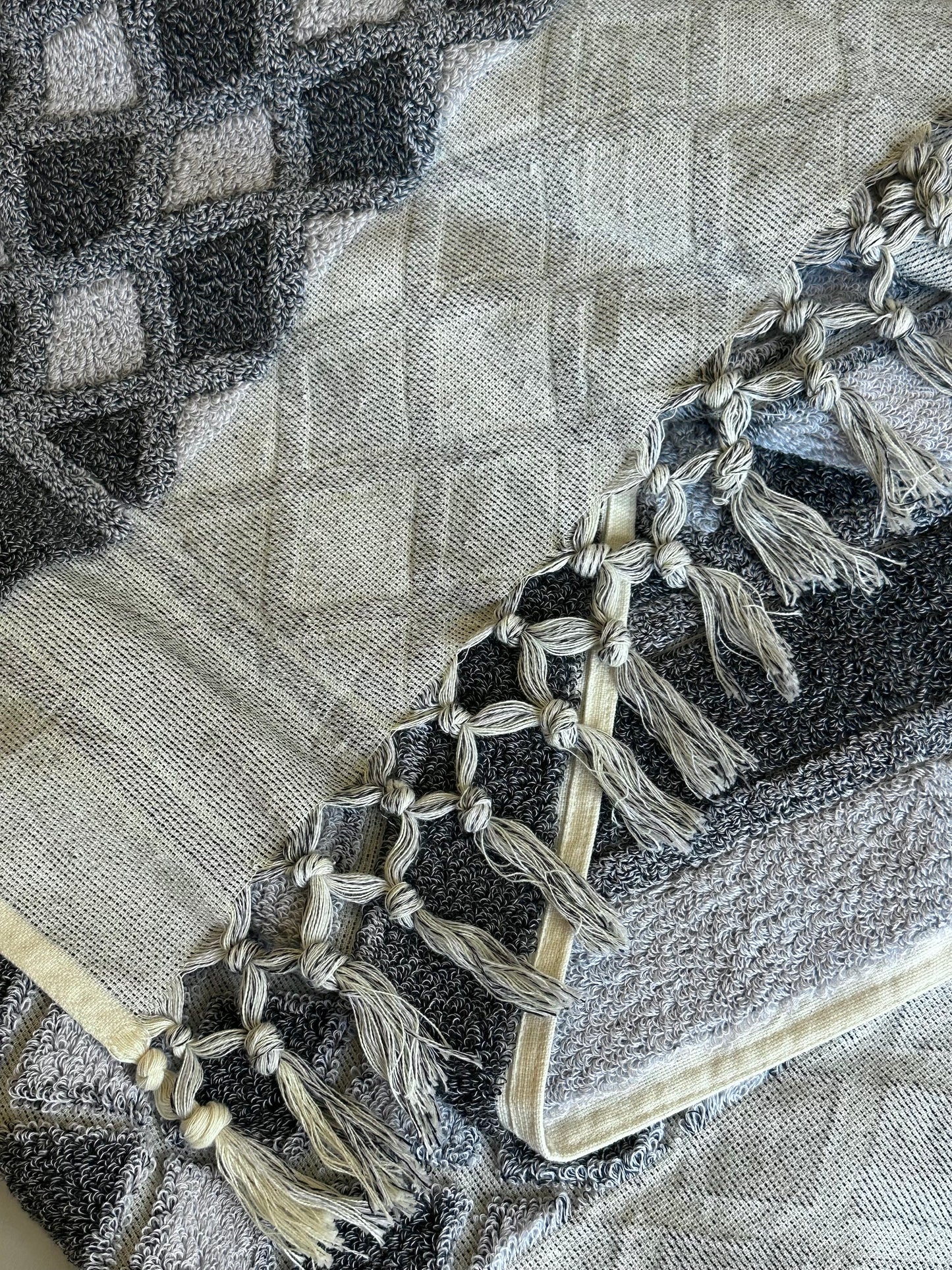 Thick-Looped Big Seamed Turkish Towel