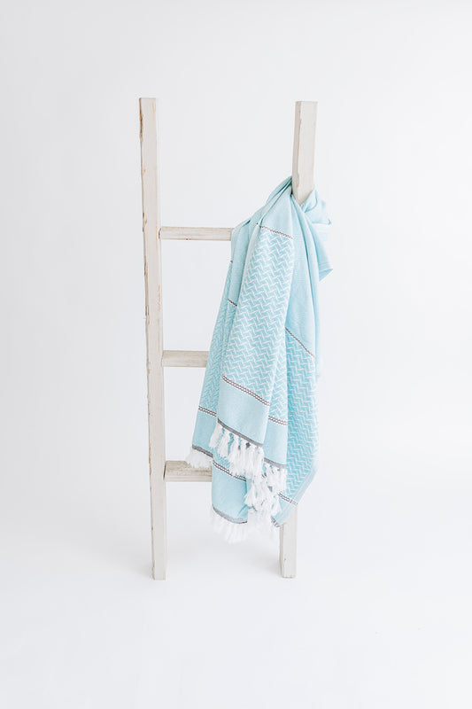 Waves Pattern | Flat Weave Towel
