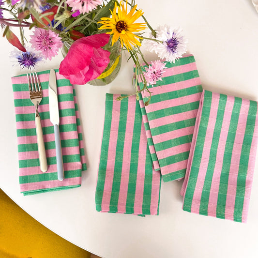 Archive NY Flora Stripe Napkins