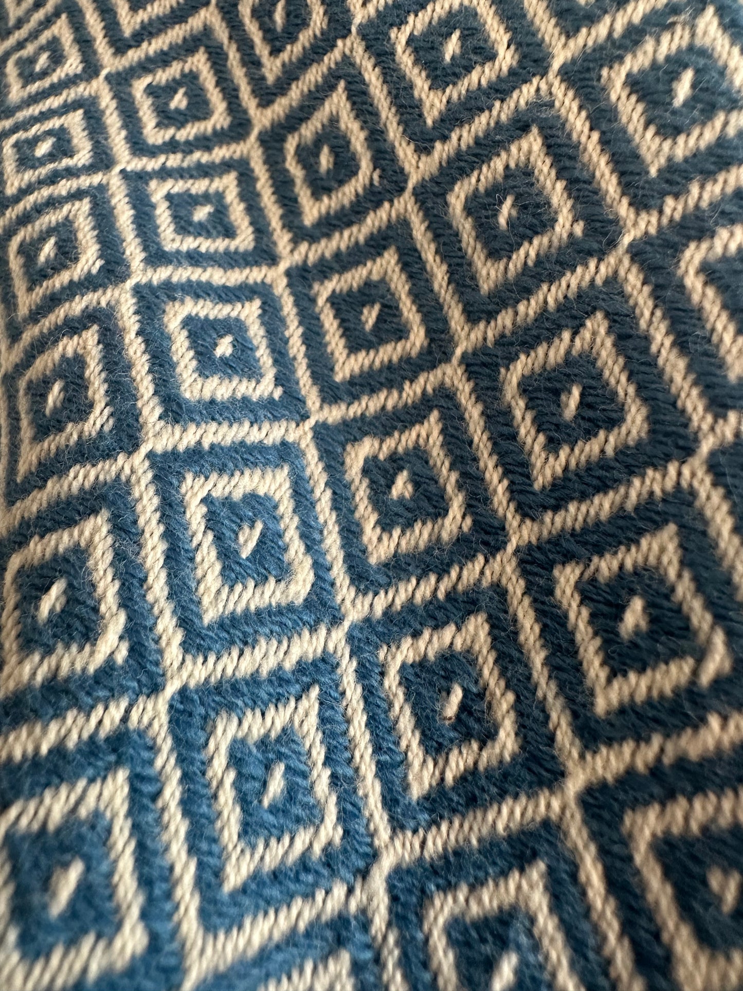 Flat Weave Turkish Hand Towel - Baklava Pattern