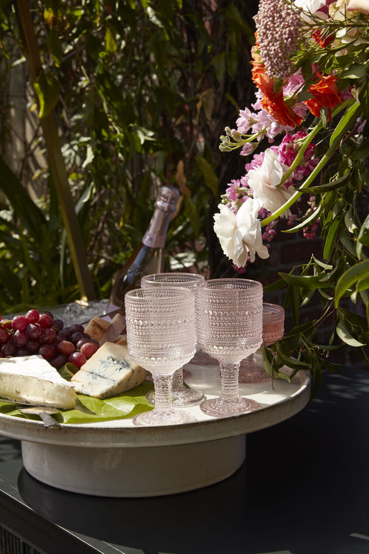 Pomona Drinkware: Blush Wine Glass